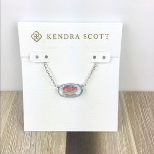 Kendra Scott Elisa dichroic silver necklace